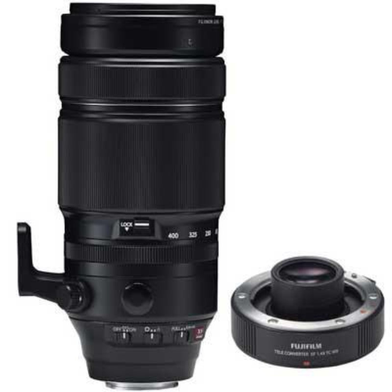 Fuji 100-400 mm f4.5-5.6 R LM OIS WR Fujinon Lens with 1.4X Teleconverter - Cambrian Photography - 1