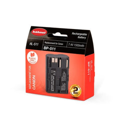 Hahnel HL-511 7.4v 1500mAh - Canon BP-511 Replacement Battery