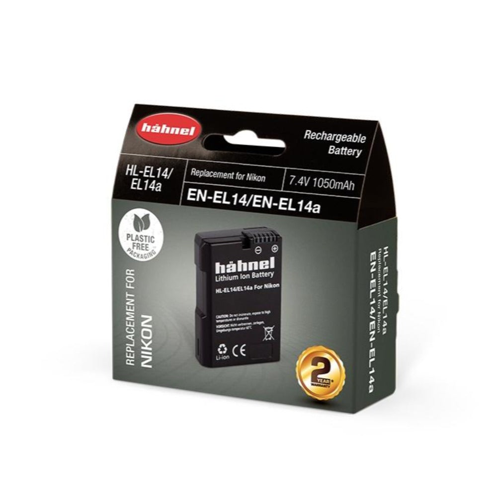 Hahnel HL-EL14 4.7v 1050mAh - Nikon EN-EL14 Replacement Battery