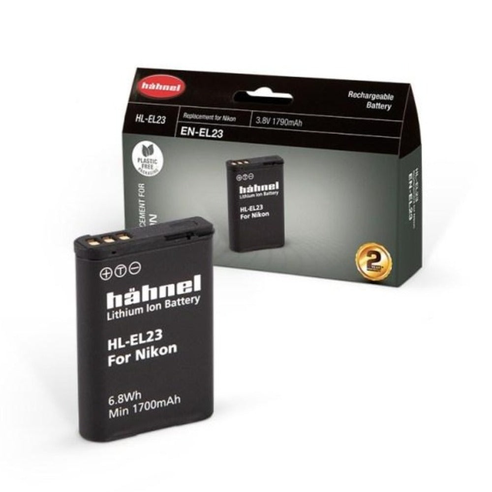 Hahnel HL-EL23 3.8v 1790mAh - Nikon EN-EL23 Replacement Battery