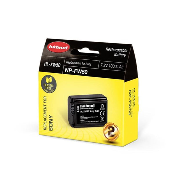 Hahnel HL-XW50 7.2v 1000mAh - Sony NP-FW50 Replacement Battery