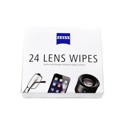 Zeiss Lens Wipes - 24 Pack. Not just for glasses: Zeiss lens wipes can also be used to clean all types of sensitive optical surfaces (e.g. camera lenses, binoculars, spotting scopes, LCD displays, smartphones, tablet PCs, laptops, mobile phones, etc.)