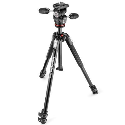 Manfrotto 190 X 3 Section Aluminum Tripod With 3 way Head
