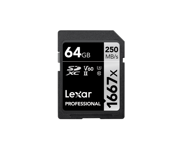 Lexar Professional 1667x  SDXC UHS-II cards