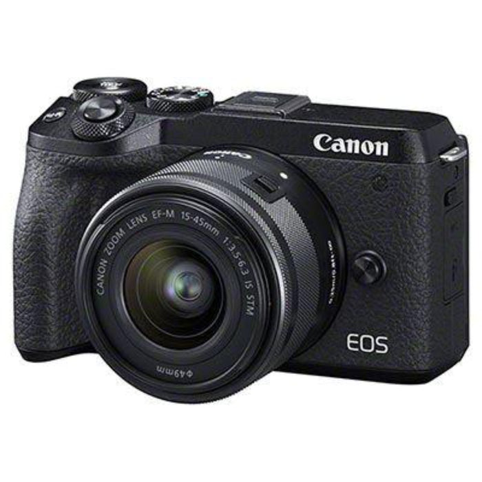 Canon EOS M6 II Digital Camera with 15-45mm IS STM Lens & EVF-DC2