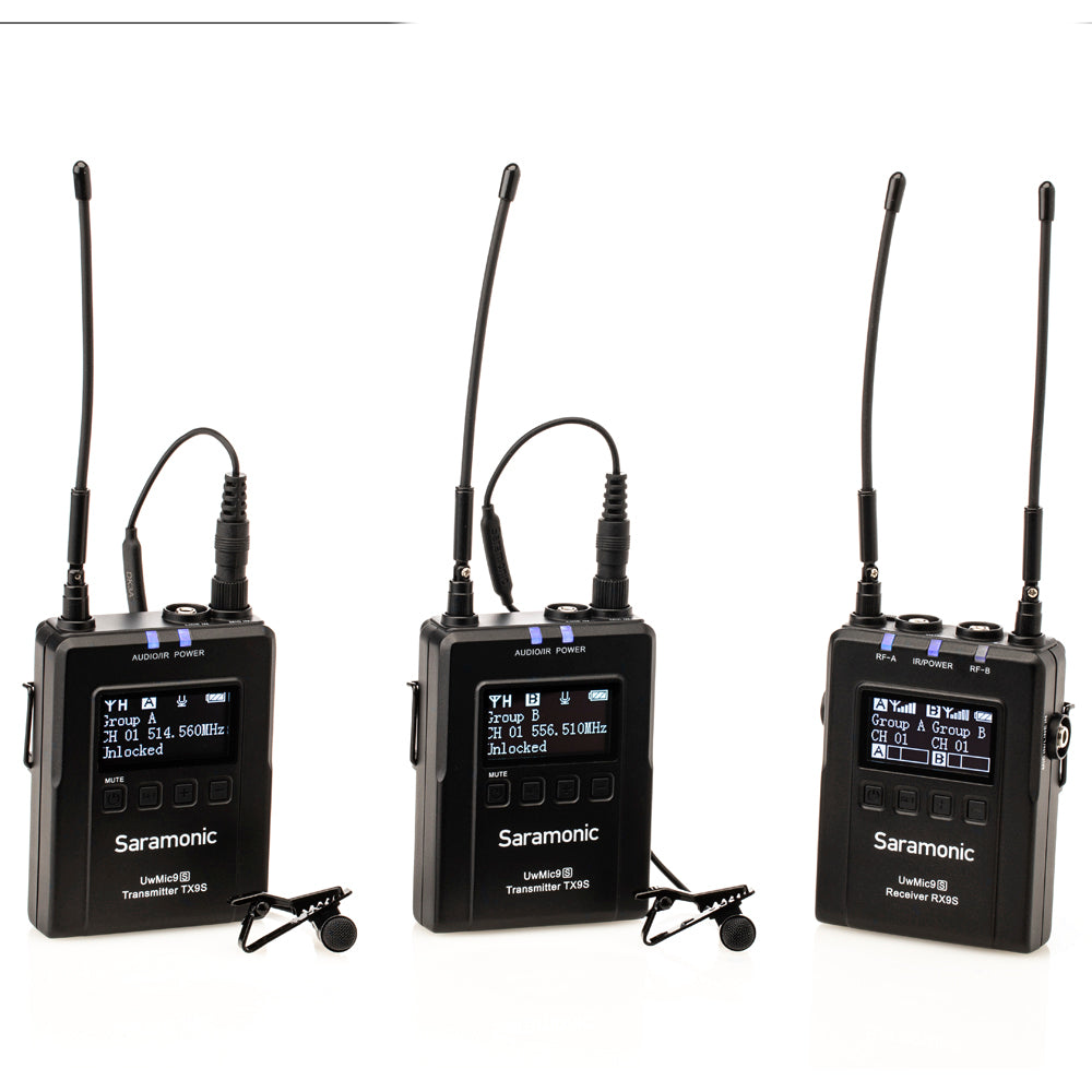 Saramonic UHF Wireless Mic  X9s + RX9s - Kit 2