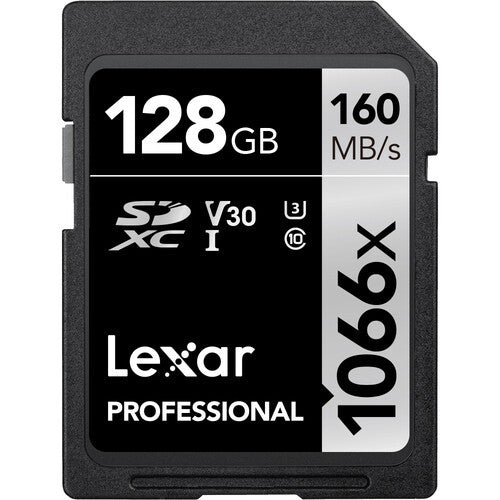 Lexar Professional 128GB UHS-I 1066X 160mb/s SD XC Memory Card