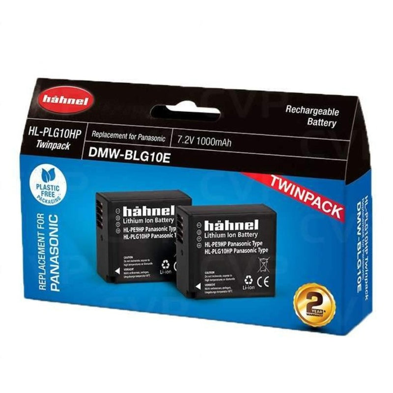 Hahnel HL-PLG10HP TWIN PACK - Panasonic DMW-BLG10 Replacement Battery