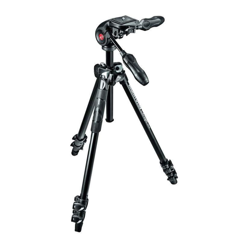 Manfrotto 290 Light 3 Section Aluminum Tripod with 3 Way Head