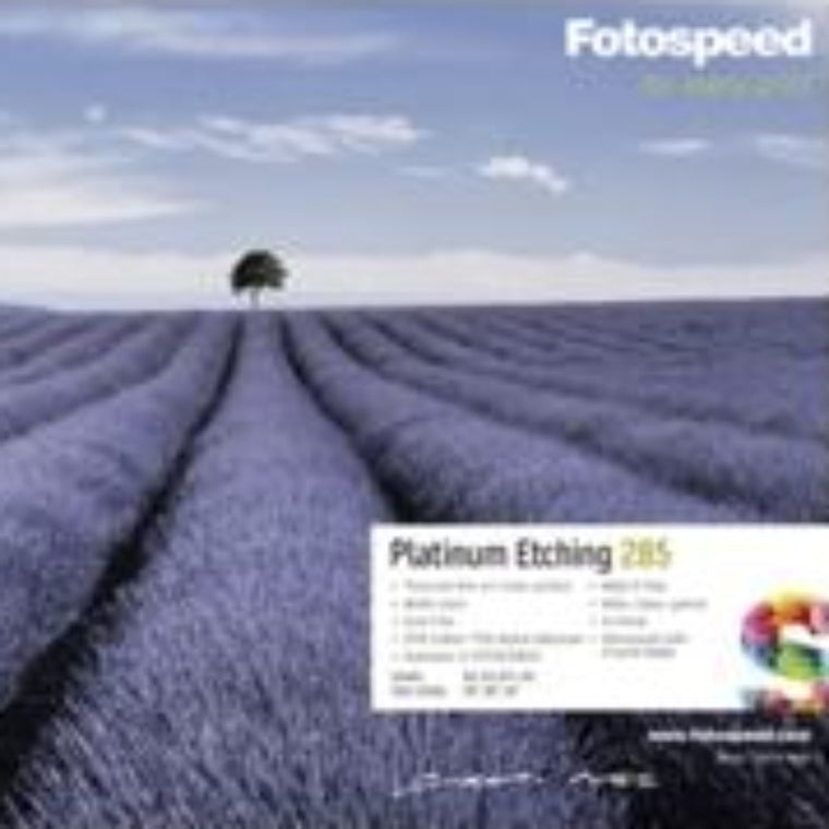 Fotospeed Platinum Etching 285 Inkjet Paper - Panoramic - 25 sheets