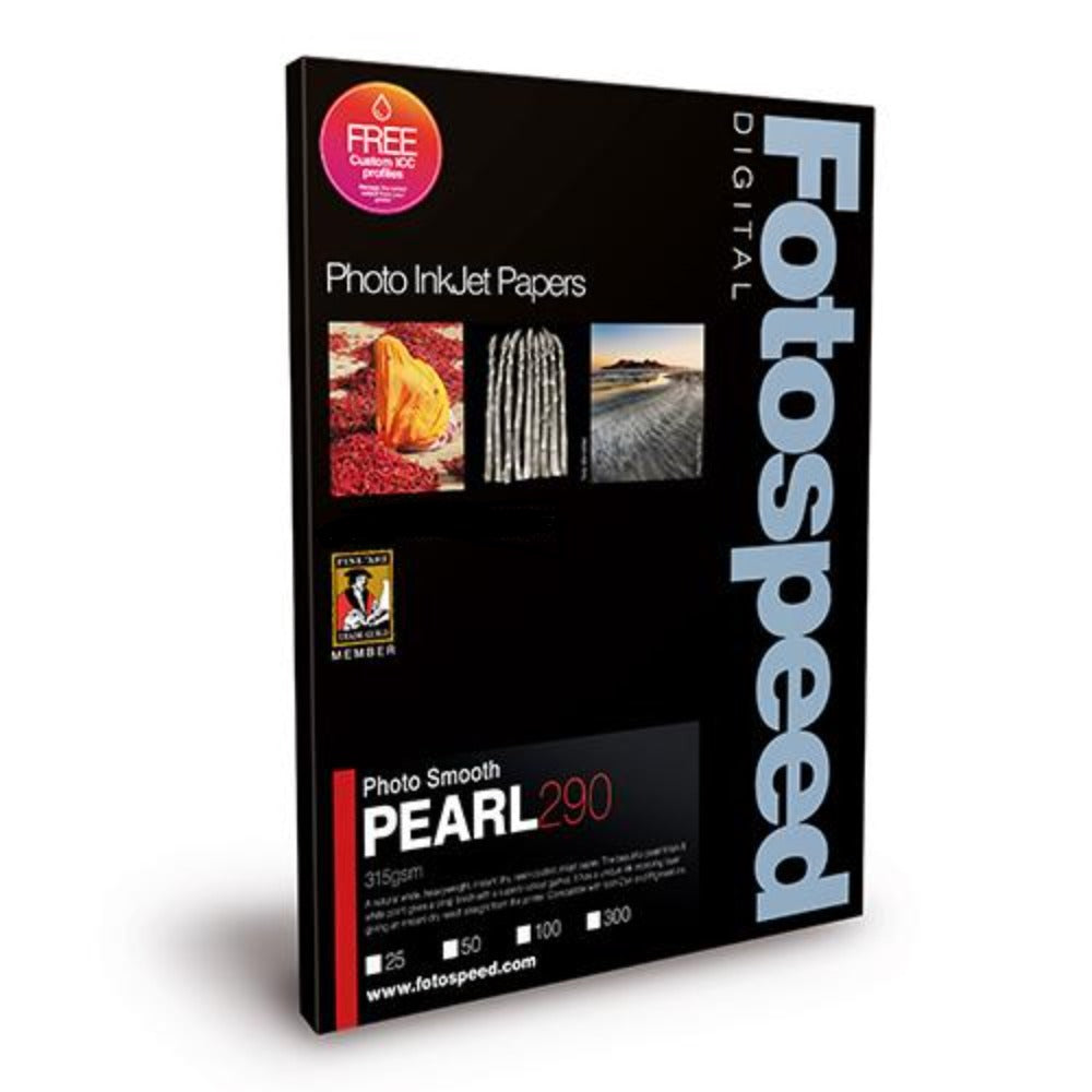 Fotospeed Photo Smooth Pearl 290 Paper Sheets - 290gsm - A3+ x 100 sheets