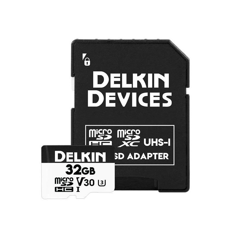 Delkin Advantage 32GB Micro SDHC (V30) Memory Card 100MB/s
