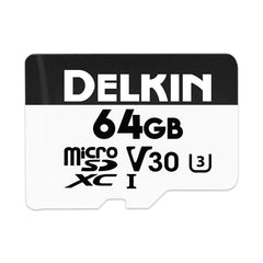 Delkin Advantage 64GB Micro SDXC (V30) Memory Card 100MB/s