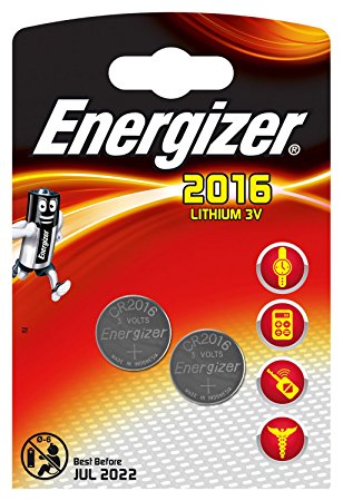 Energizer 2016 Lithium 3V Button Cell Battery