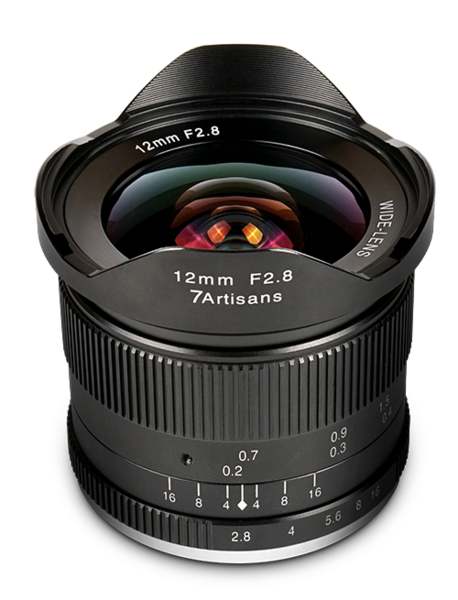 7Artisans 12mm F2.8 Manual Focus Lens - Black - Micro Four Thirds
