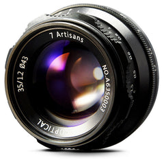 7Artisans 35mm F1.2 Manual Focus Lens - Black - Fujifilm X