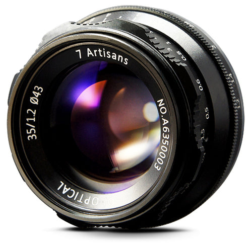 7Artisans 35mm Manual Focus Lens Black Micro Four Thirds