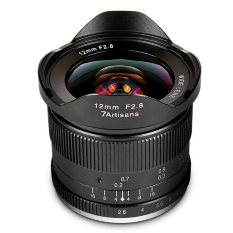 7Artisans 12mm F2.8 Manual Focus Lens - Black - Fujifilm X