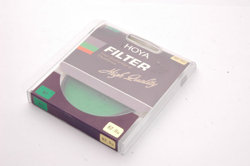 Used Hoya 62mm HMC Green X1 Multi-Coated MC Pro Camera Lens Colour Filter