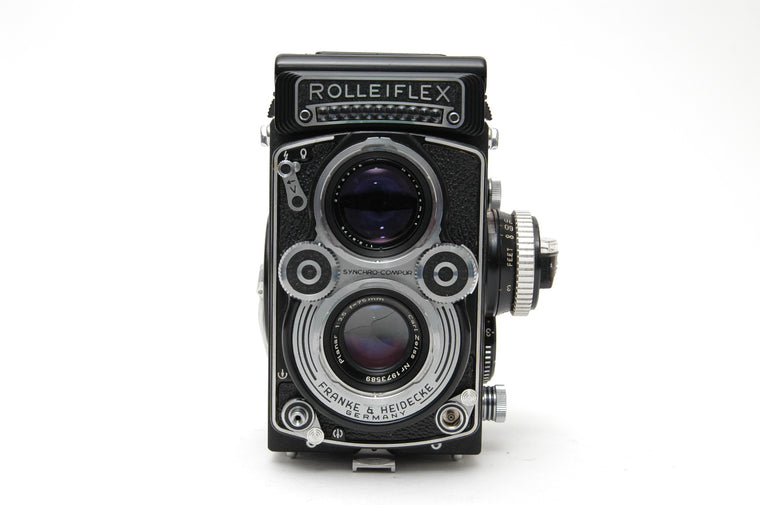 Used Rolleiflex 3.5F TLR Camera Carl Zeiss Planar F3.5 75mm Lens