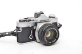 Used Olympus OM-1 SLR camera with Olympus Zuiko Auto-s 50mm f/1.8 lens