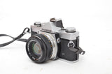 Used Olympus OM-1 SLR camera with Olympus Zuiko Auto-s 50mm f/1.8 lens