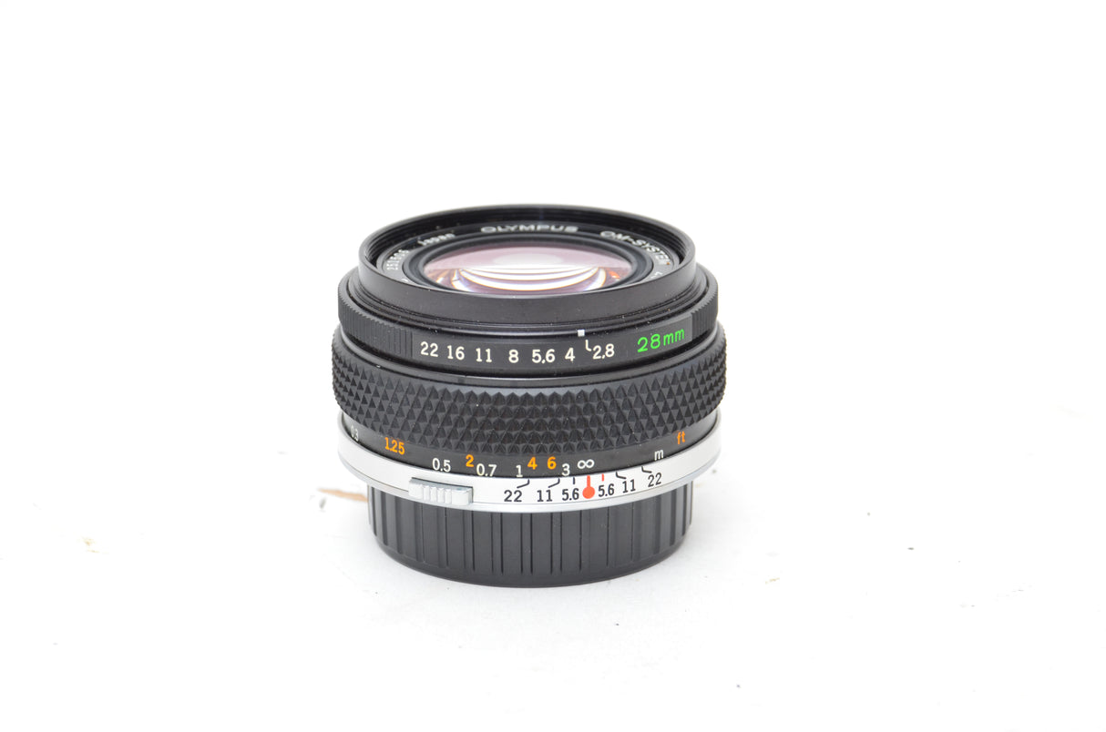 Used Olympus OM system Zuiko 28mm f/2.8 lens