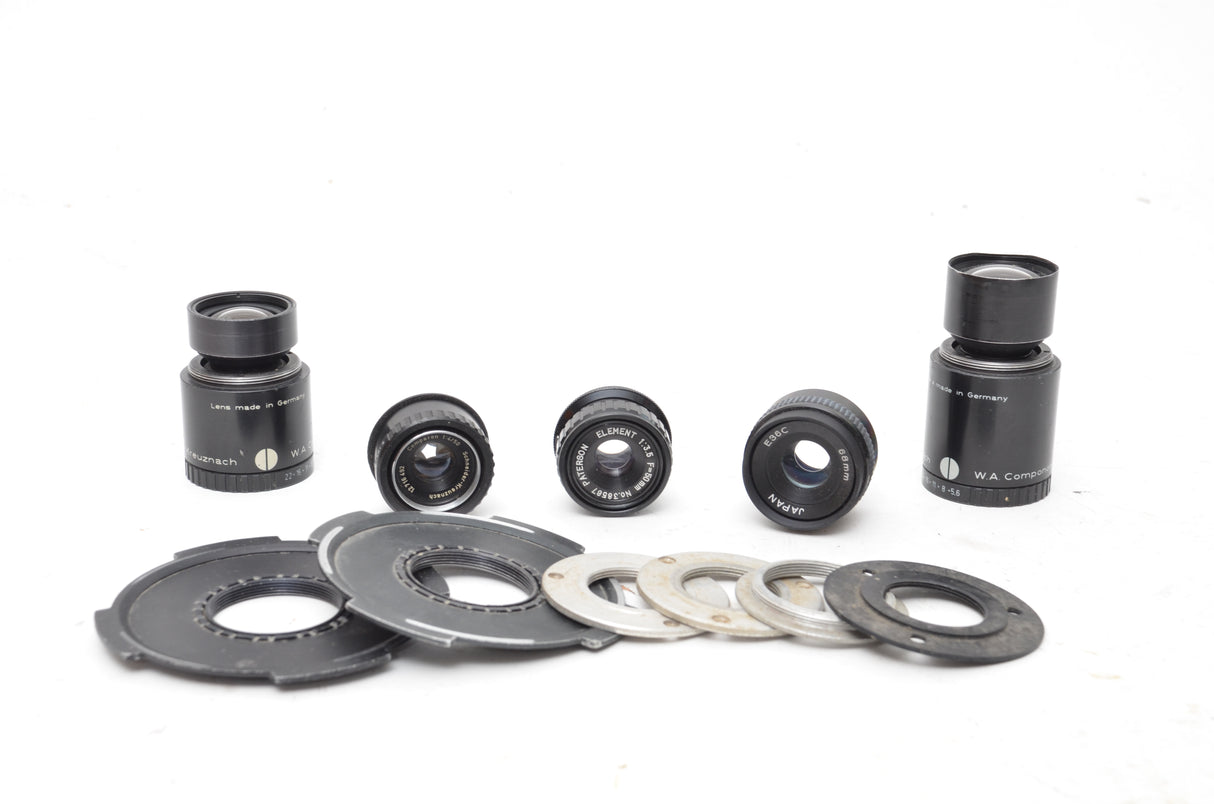Used Bundle of Enlarger lenses and accessories