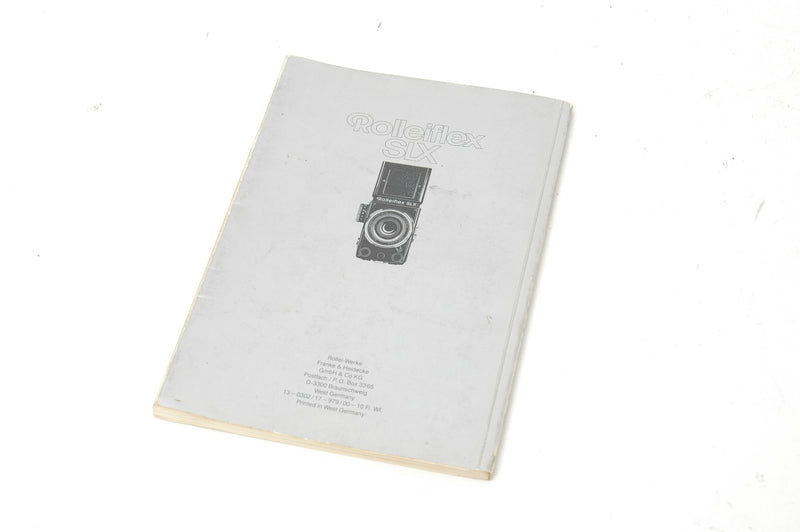 Used Rolleiflex SLX Book
