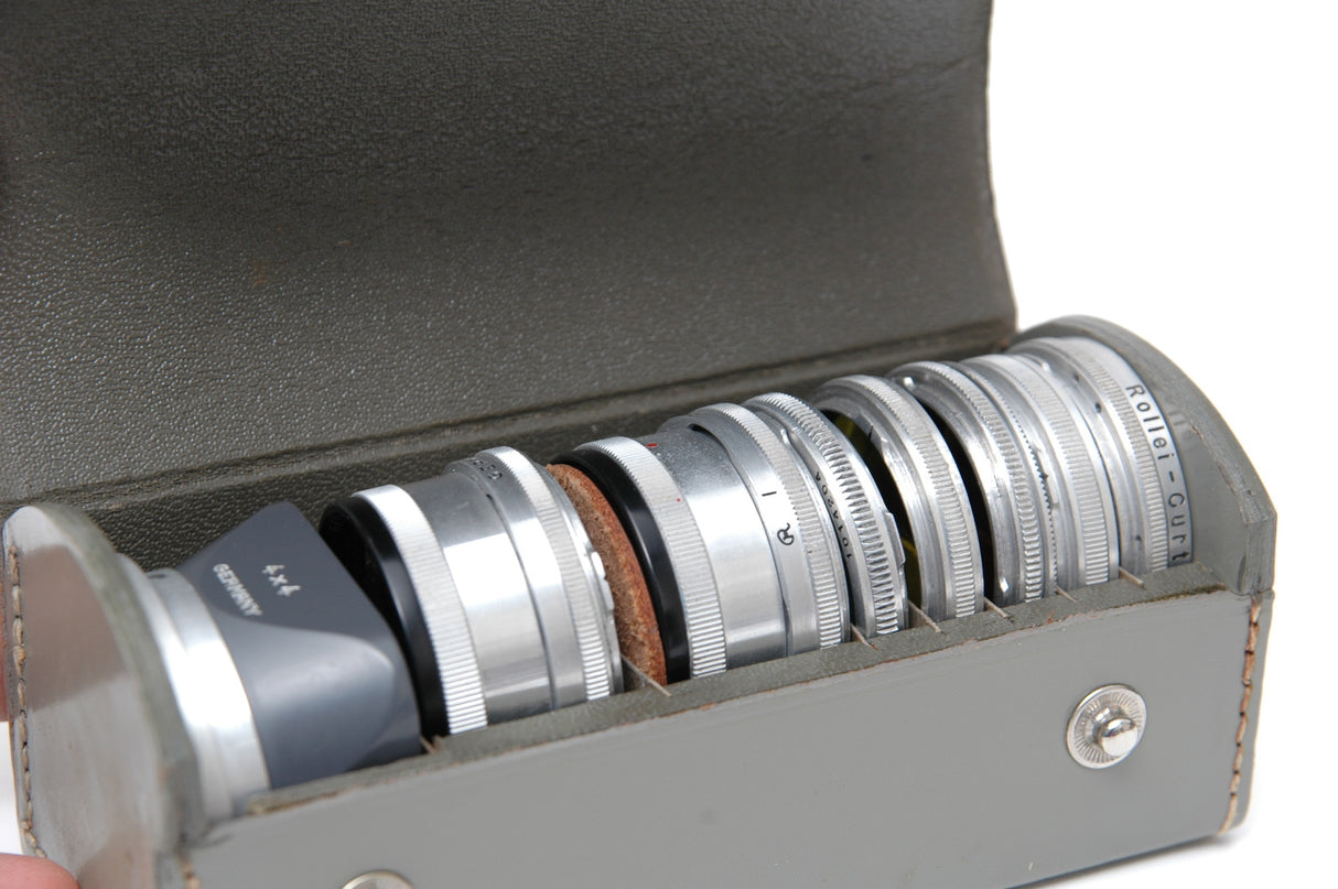 Used Grey Leather Rolleinar Box