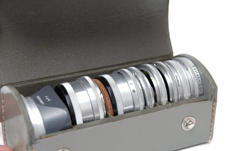 Used Grey Leather Rolleinar Box