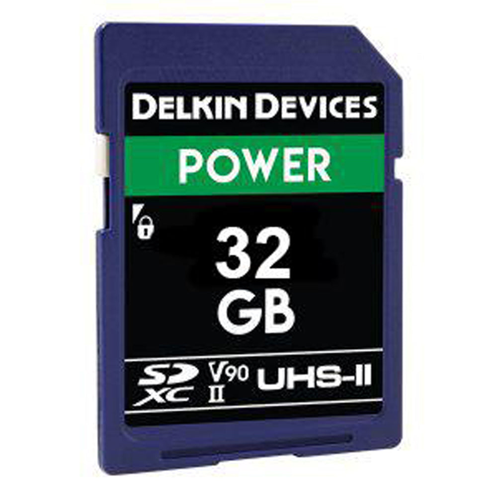 Delkin Power 32GB SDHC 2000X (V90) Memory Card 250MB/s