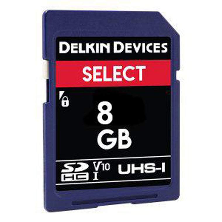 Delkin Select 8GB SDHC 163X Memory Card 24MB/s