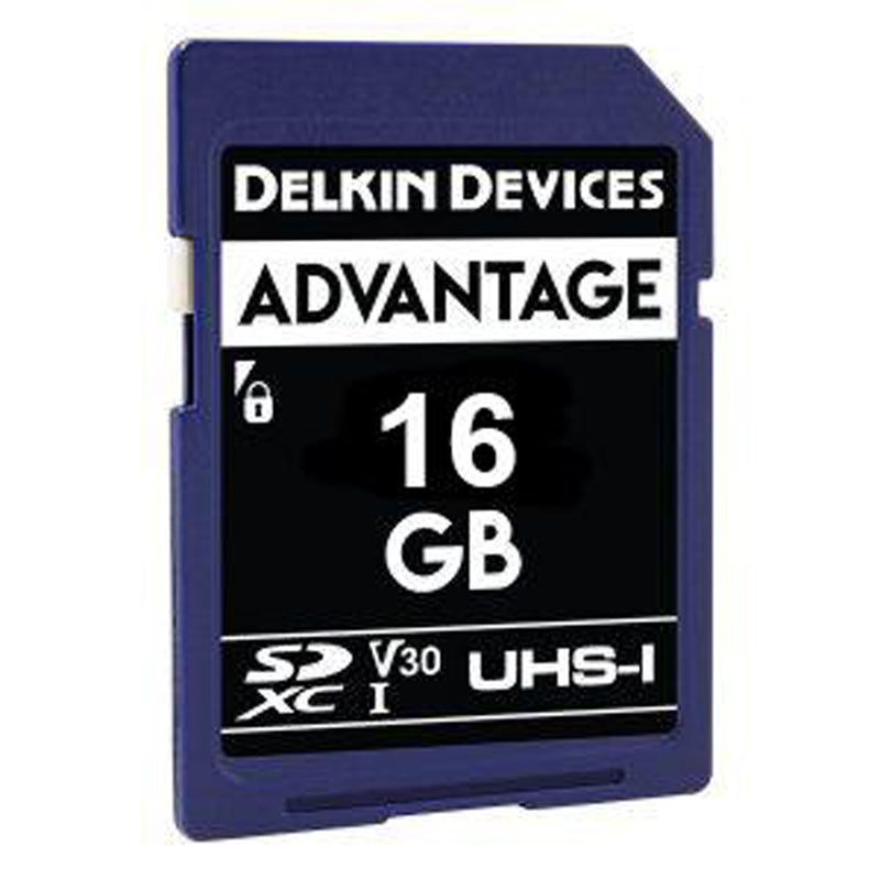Delkin Advantage 16GB SDHC 633X (V30) Memory Card 90MB/s