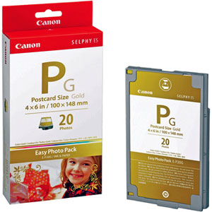 DISCONTINUED - Canon Selphy es pg gold 6x4 20pk easy Photo pack