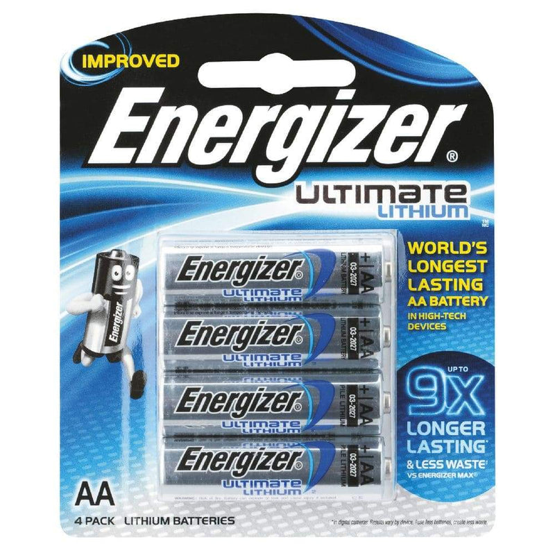 Energizer Ultimate Lithium AA 4 Pack