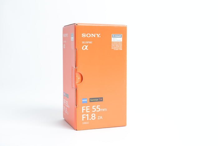 Used Sony Carl Zeiss Sonnar T* FE 55mm f/1.8 ZA Lens
