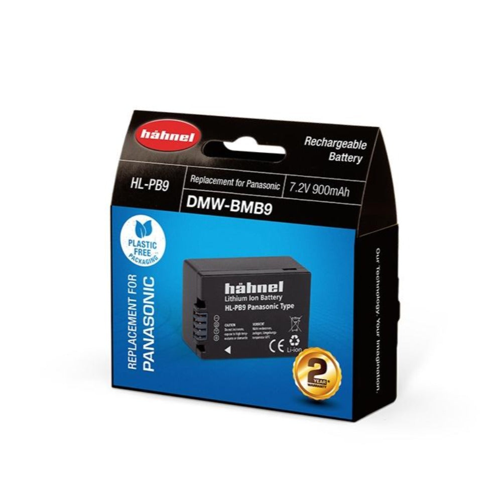 Hahnel HL-PB9 7.2v 900mAh - Panasonic Lumix DMW-BMB9 Replacement Battery