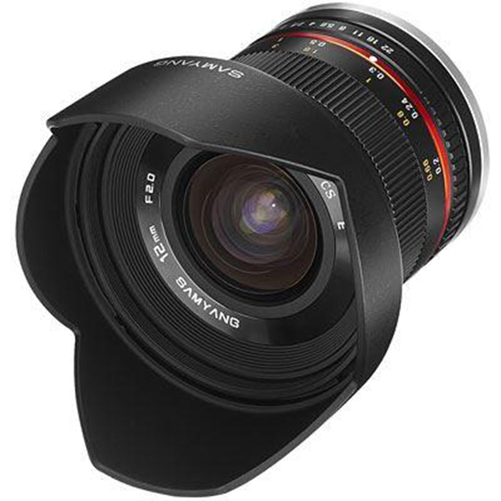 Samyang MF 12mm f2.0 NCS CS Lens - Fujifilm X Mount - Black