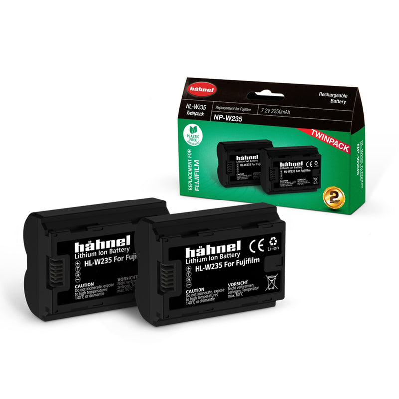 Hahnel HL-W235 TWIN PACK - Fujifilm NP-W235 Replacement Battery