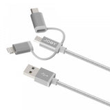 Joby Charge and Sync Cable 3-in-1, 1.2m Space Grey