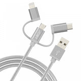 Joby Charge and Sync Cable 3-in-1, 1.2m Space Grey