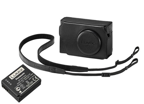 Panasonic TZ80 Leather Case and Battery Kit - Black