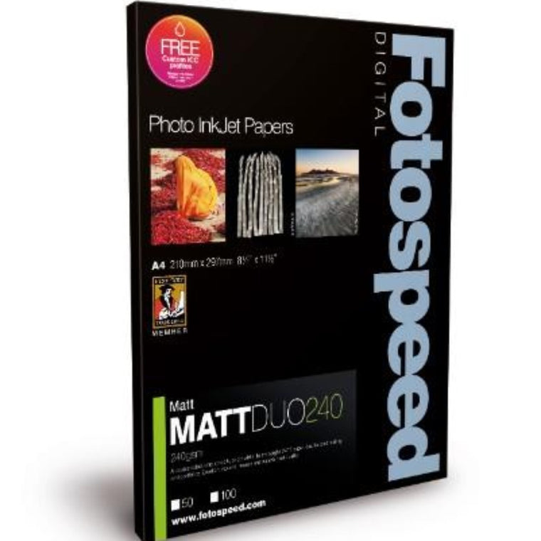 Fotospeed Matt Duo 240 A4 Inkjet Paper - A3 - 25 Sheets