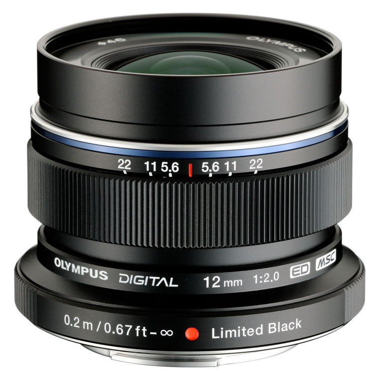 Olympus M.Zuiko 12mm F2.0 ED Lens - Black
