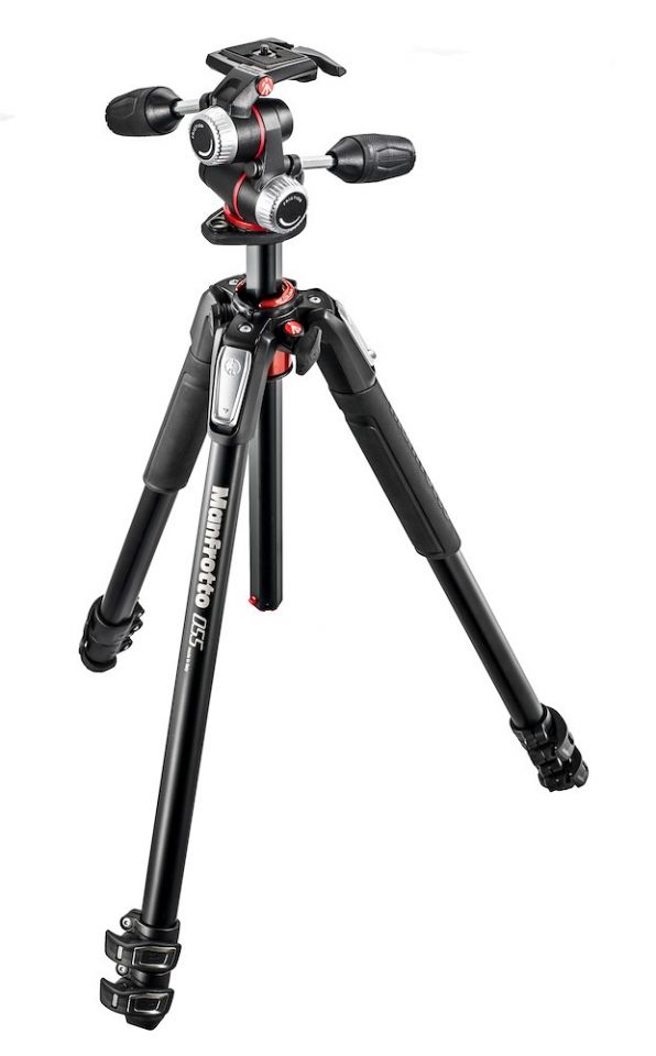 Manfrotto 055 Pro 3 Section Aluminum Tripod with 3 way Head