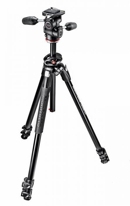 Manfrotto 290 Xtra 3 Section Aluminum Tripod with 3 Way Head