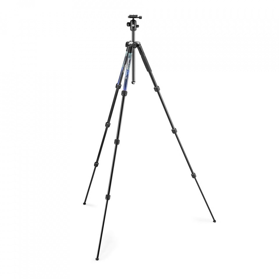 Manfrotto Element MII Blue - 4 section Aluminium Tripod with Ball Head