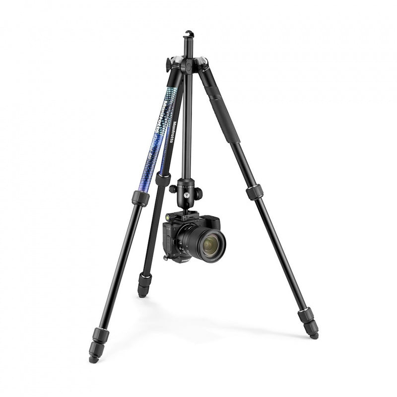 Manfrotto Element MII Blue - 4 section Aluminium Tripod with Ball Head