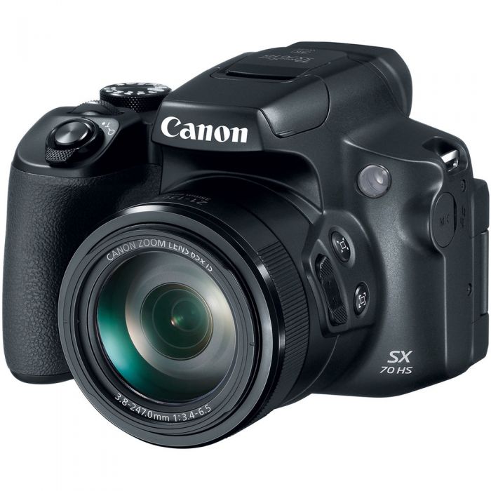 Canon PowerShot SX70 HS Digital Camera - Black